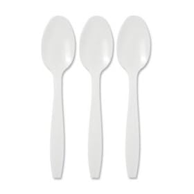 CaterX Plastic Dessert Spoon [Pack 100]