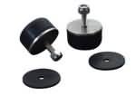 Kentrol Hood Bumpers w/ Stainless Ring (pair) 1997-2010 Jeep Wrangler JK, TJ & Unlimited TJl 30506