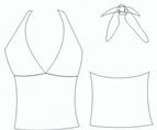 Solids Halter Tankini Top