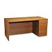 10600 Series Single Pedestal Desk, Full Height Right Pedestal, Medium Oak (HON10603RMM) Category: Wood Desks