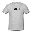 RICH - Name-series - Heather Grey or White T-shirt
