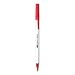 Round Stic Ballpoint Pen,Med Point,1.0mm,Red Ink/White Barrel,Pocket Clip BICGSM11RD
