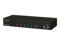 DIGITUS KVM Switch 1User 6PCs PS2 mit Mausklickfunktion 6-Port ohne Kabel K2 Preisvergleich