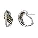14K White Gold Diamond and Brown Diamond Earrings