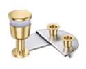 Kiddish Cut by Binstead (Artist). For Shabbat and Jewish Holiday. Pewter Base with Gold Plated Candle Sticks.