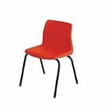 KM Tamper-Proof Educational Chair for Age 9-11 Years Red P6D
