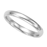 Mens Wedding Band in Platinum
