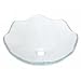 Suneli Sardinia 12mm Oyster Tempered Glass Lavatory Sink Vessel SGE05005-1-F