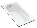 KOHLER K-1184-0 Devonshire Drop-In Bath, White