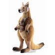 KANGAROO MAMA AND JOEY PLUSH TOY 17"H