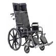 Drive Medical Sentra Wheelchair 16 Inches Full Reclining Back Detachable & Adjustable Height Desk Arms - 1 each