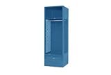 Penco Stadium Locker With Shelf & Footlocker 24x24x72 Marine Blue Unassembled