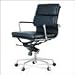 Euro Style Darius Low Back Leather Cushion Office Chair (Style: Black Leather)