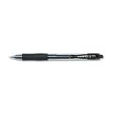 Pilot(R) G-2(TM) Retractable Gel Ink Rollerball Pens, Fine Point, 0.7 mm, Black, Pack of 12