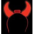 LED Red Devil Horns Headbands (1 dz)