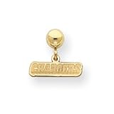 14K San Diego Chargers Team Name Ball Post Earrings