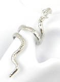 Sterling Silver Snake Serpent Ear Cuff Right Earring Rattlesnake