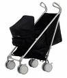 silvercross dazzel black and silver inc carry cot