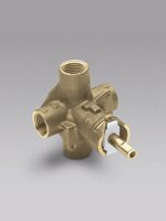 Moen Threaded Post-Temp 1 Handle Tub/Shower Valve 4 Ports