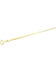 Solid Flexible Herringbone 14K Gold Yellow Ch43 20 Inch