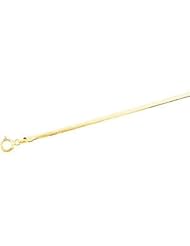 Solid Flexible Herringbone 14K Gold Yellow Ch43 24 Inch