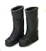 Dollhouse Miniature Black Rubber Boots