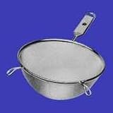 Strainer Stainless Steel with wood handle 4.5 by