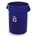 32 Gallon Round Rubbermaid Brute Recycling Container