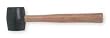 Westward 5MX41 Mallet, Rubber, 13 Oz, Wood