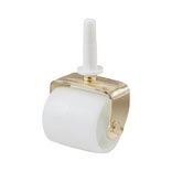 SHEPHERD HARDWARE 9535 PLASTIC BED ROLER WITH WIDE WHEEL 2 1/8 - WHITE