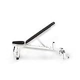 Yukon Fitness - FIB-300 - 0-90 Degree Bench Home Exercise Workout Bench - White -