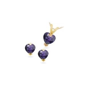 2.01 Cts Amethyst Set in 14K Yellow Gold by