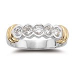 Diamond Ring 0.50 Ct Diamond Ring in 18K White and Yellow Gold 11b911uuCtL. SL160 Diamond Ring 0.50 Ct Diamond Ring in 18K White and Yellow Gold
