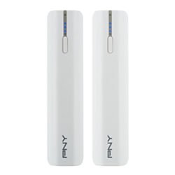 PNY PowerPack External Battery For USB And Micro USB Devices, White, T2600