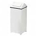 United Receptacle Swingtop Wastemaster Steel Receptacle, 24 Gallon, White