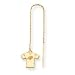 14K Jacksonville Jaguars Jersey Threader Earrings - NF952
