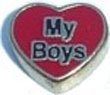 Heart my Boys Floating Floating Charm for Heart Lockets