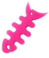 Hot Pink Cord Wrap (Fishbone Shaped) for Iphone apple