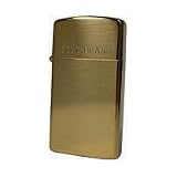 ZIPPO*ジッポー ライター　スリム　鏡面　ハイポリッシュ・ブラス 　1654の画像