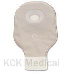 Premier Drainable 12" Pouch with Convex Pre-Cut Flextend Barrier - 1 3/8" Stoma - Transparent - Box