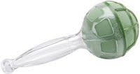 Bouquet Holder 4-1/8"x9-3/4"-crystal Acrylic Handle green Dry Foam 3Pk