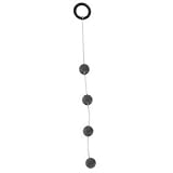 Doc Johnson Single Pleasure Beads, Charcoal