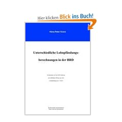 Unterschiedliche Lohnpf�ndungsberechnungen in der BRD: So berechnet z.B. die SAP-Software den pf�ndbaren Betrag bei einer Lohnpf�ndung (Art.3 GG?)