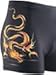 Neleus Men's Compression Square Leg Swimsuit, Dragon (Black),US S,Asia L