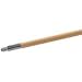 Carlisle 362005500 Lacquered Hardwood Lumathread Handle with Metal Tip, 1-1/8" Diameter x 60" Length