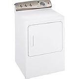 Profile 7.0 Cu. Ft. Capacity Gas Steam Dryer Automatic Temperature Control Auto Dry Cycle Energy Star Qualified: Titanium on White