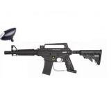 US Army Alpha Tactical Paintball Gun - Black with Hopper