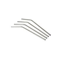 The Handy House Stainless Steel Drinking Straws with Cleaner- Set of 4