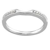 Matching Diamond Wedding Band For Black Onyx Engagement Ring