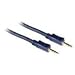 C2G 40603 Velocity 3.5mm M/M Stereo Audio Cable, Aux Cable, Blue (12 Feet, 3.65 Meters)